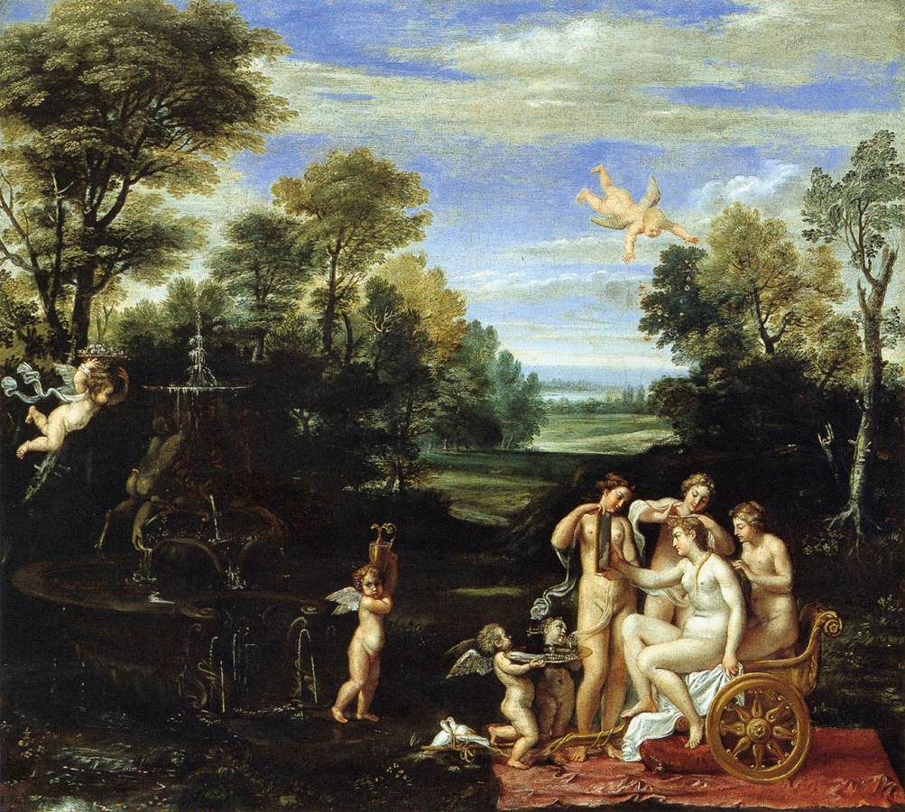 Paysage avec salle de bain Vénus