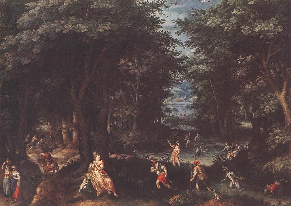 Paisagem com Leto e Camponeses de Lícia