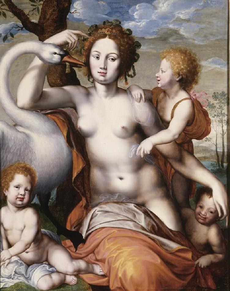 Leda com cisne e criança
