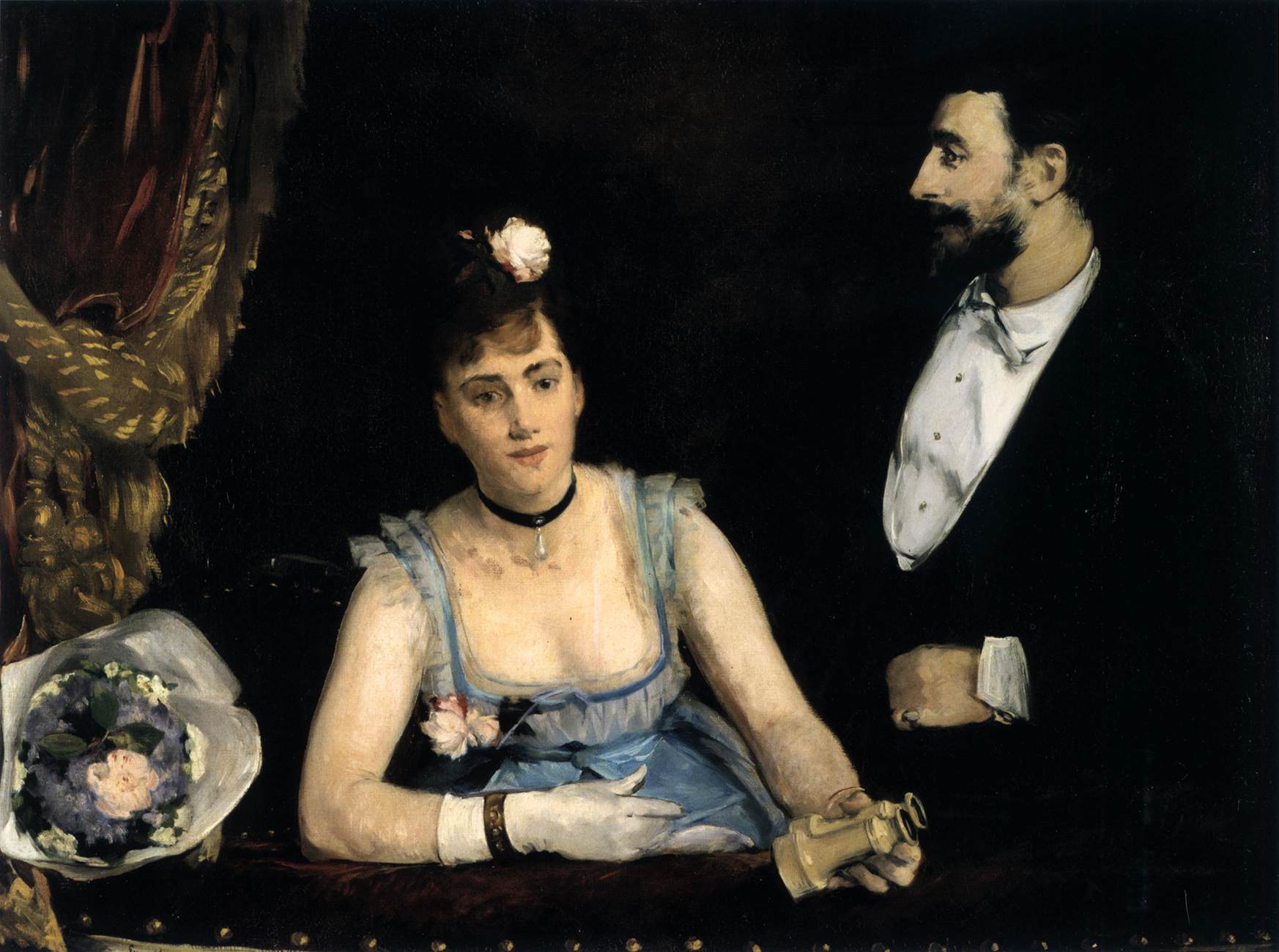 Un loge in the théâtre des italies