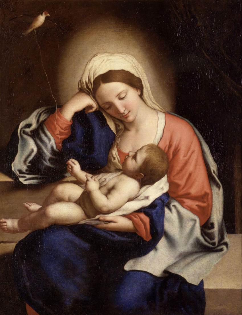 La vergine con il bambino di Cristo