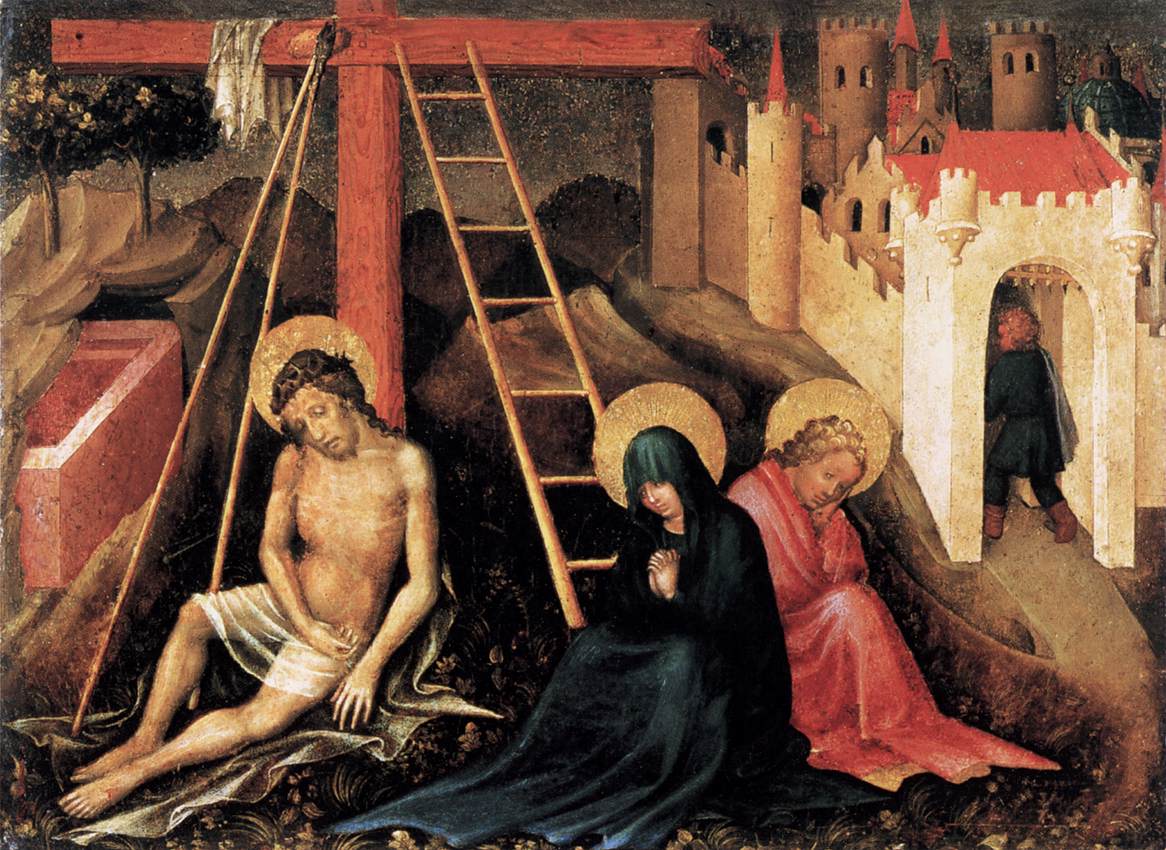 Cristo come uomo di tristezza sotto la croce