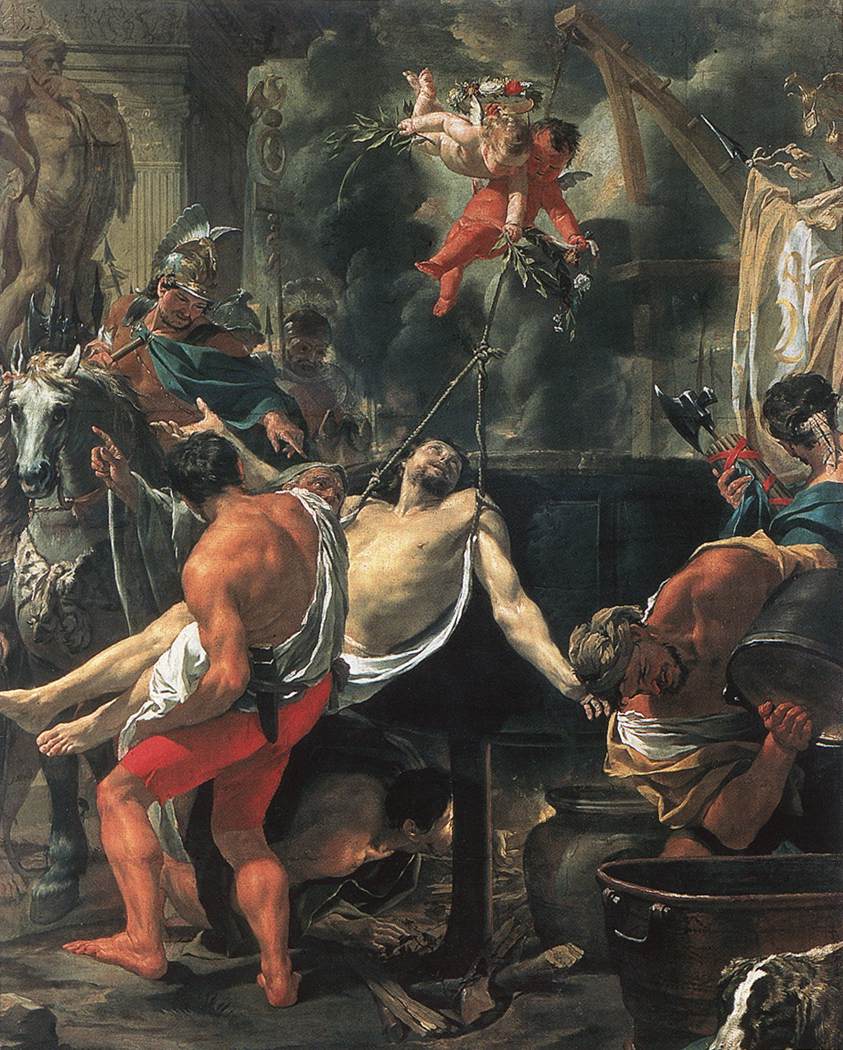 Das Martyrium des heiligen Johannes des Evangelisten in Porta Latina