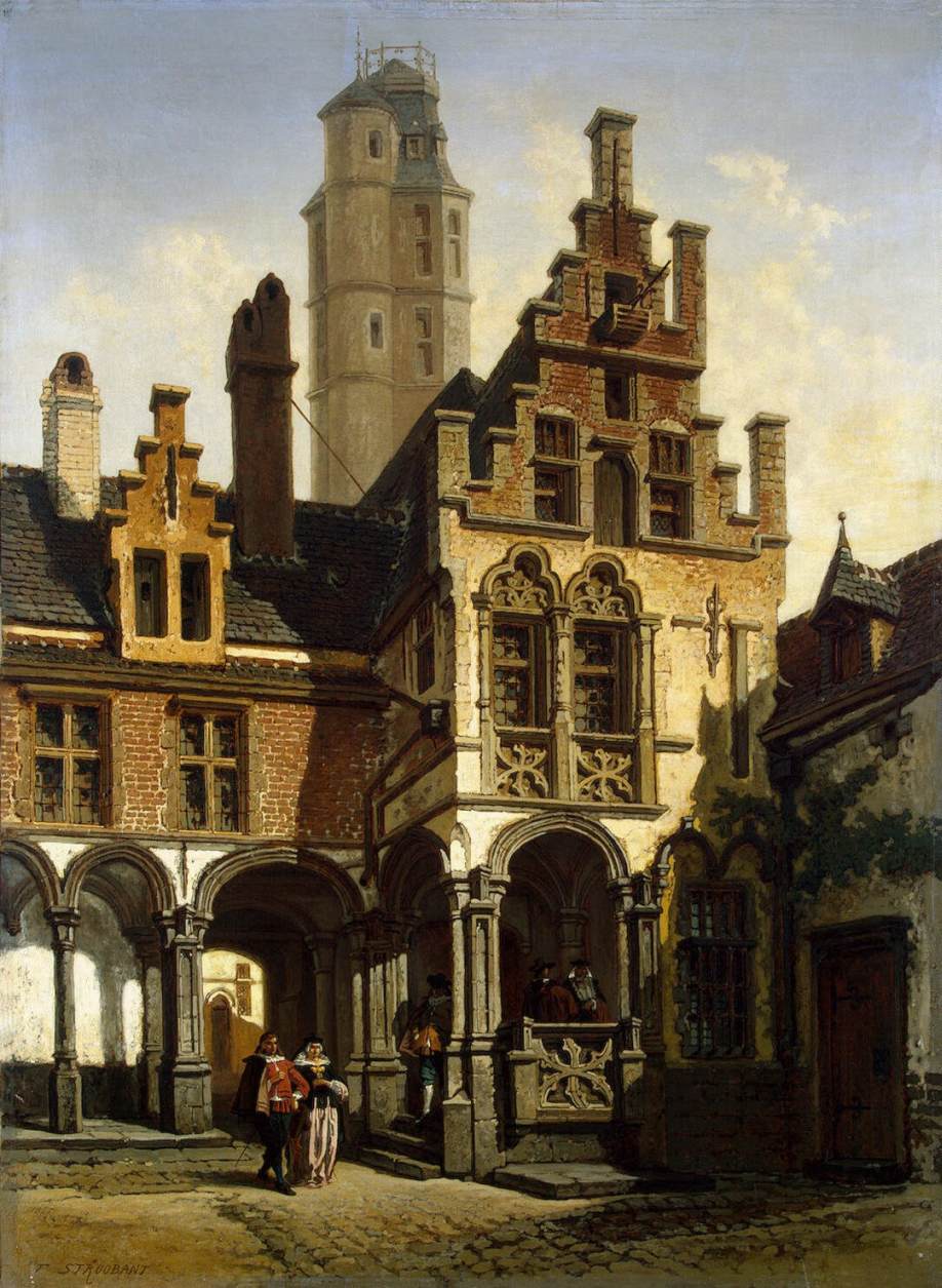 Courtyard of the Palace of Margaret of Austria in MechHelena