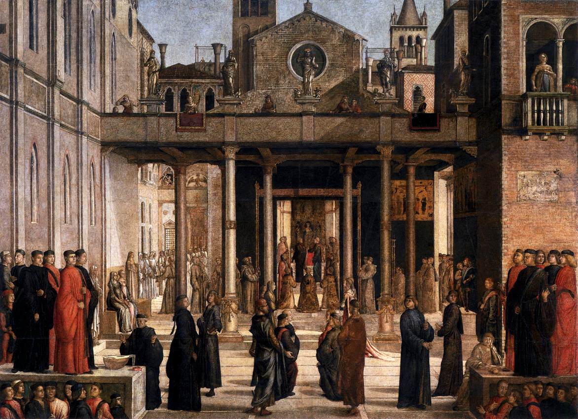 La reliquia della Croce Holy è offerta a Scuola Grande di San Juan The Evangelist