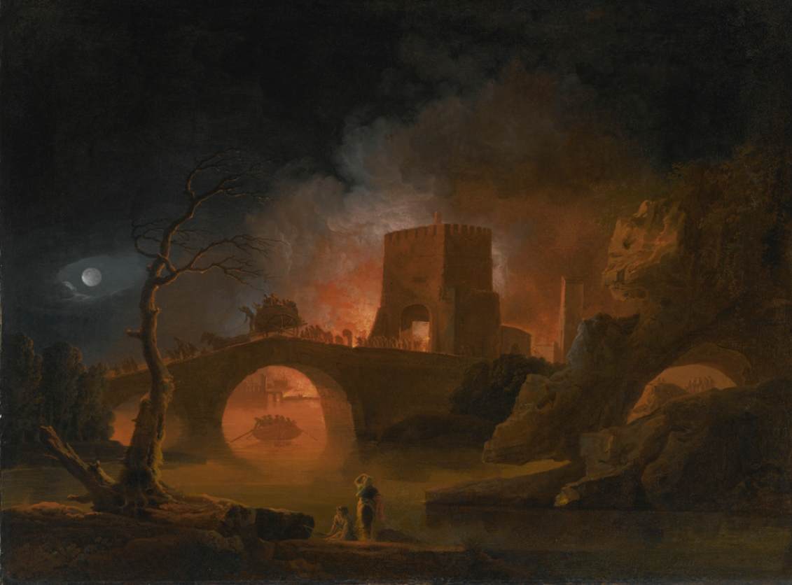 Paysage de Rio éclaircie par la lune