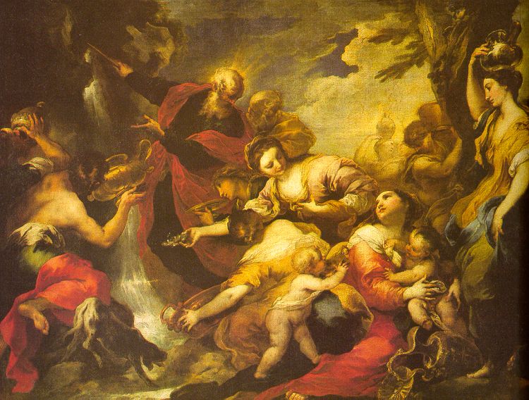 Mojžíš zasáhl skálu