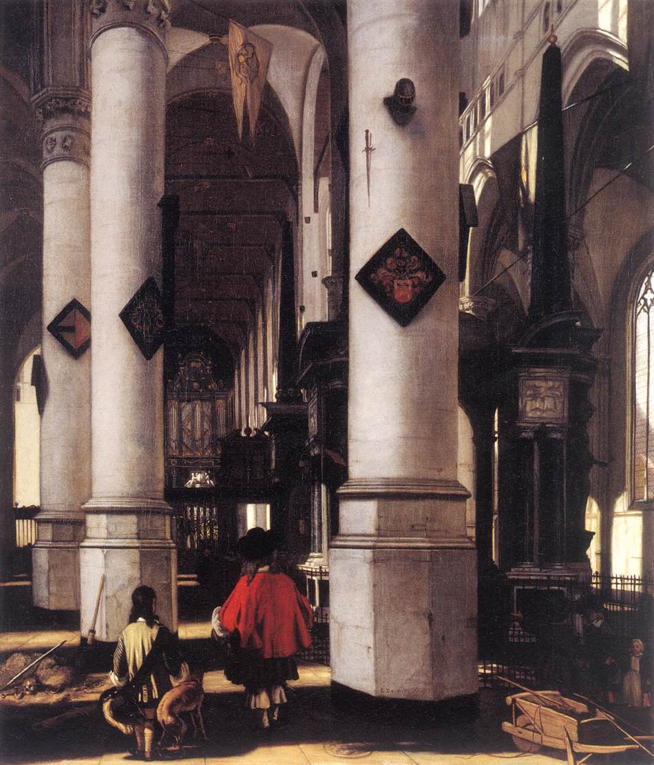All'interno di Nieuwe Kerk a Delft