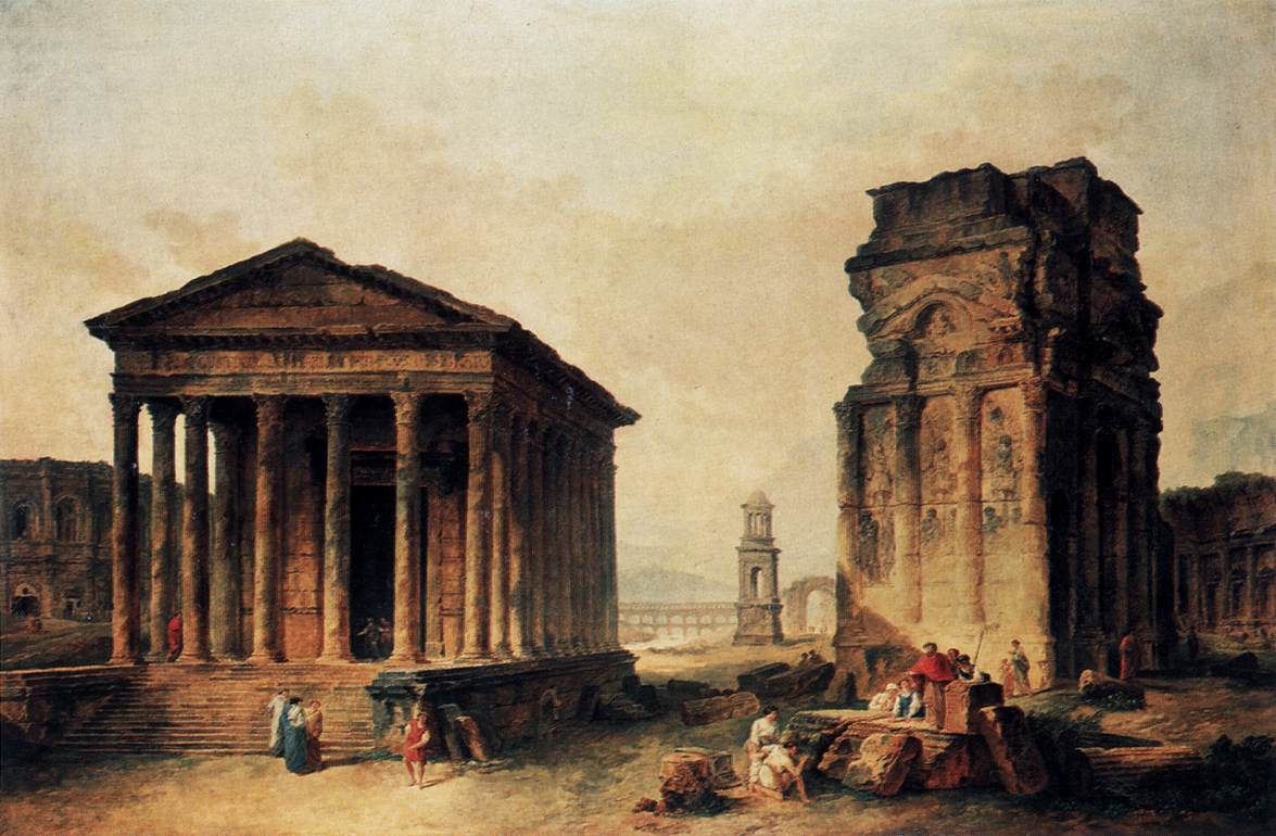 Nimes'deki harabeler