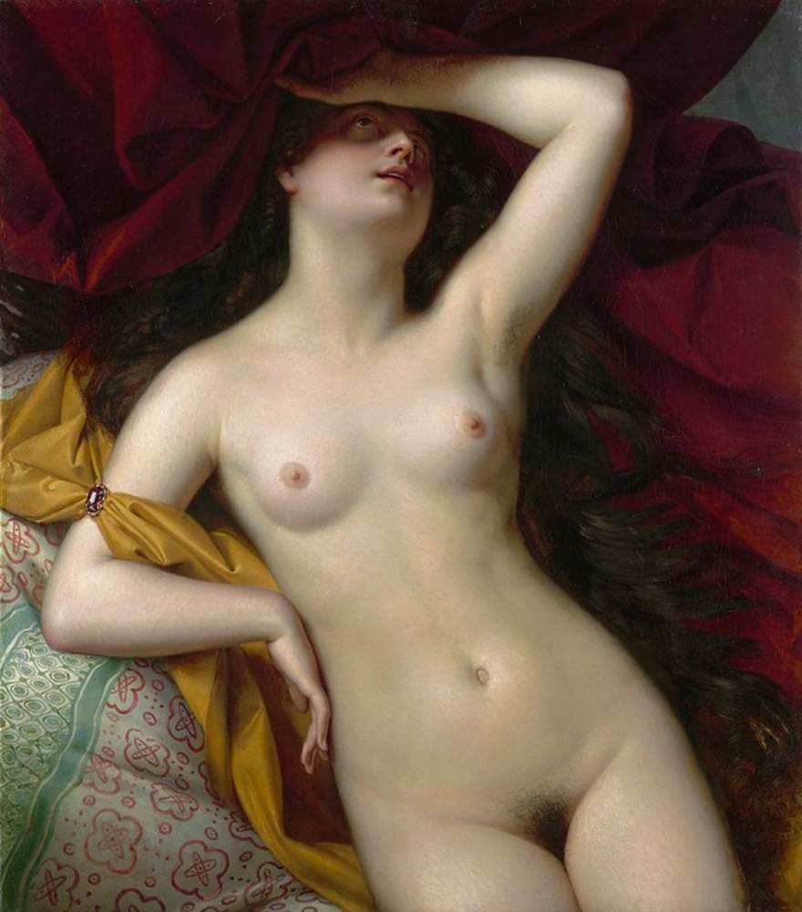 女性裸体,前景