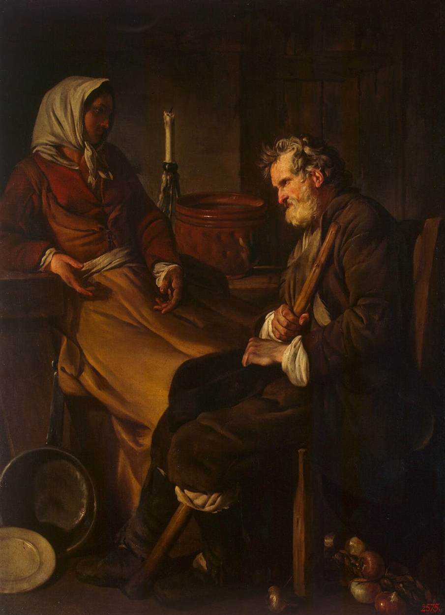 Vecchio in cucina