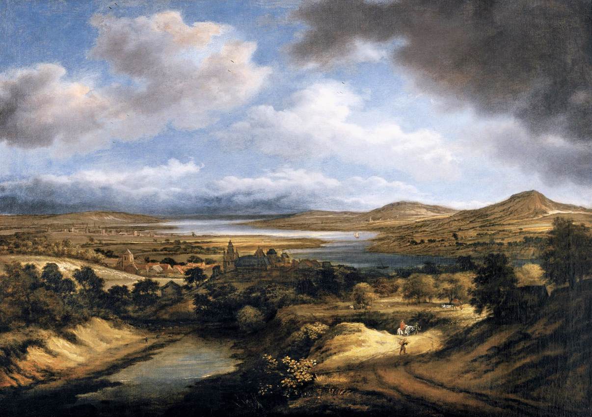 Paysage de la rivière panoramique
