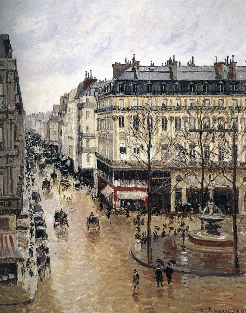 Rue Santo-Honoré, эффект дождя