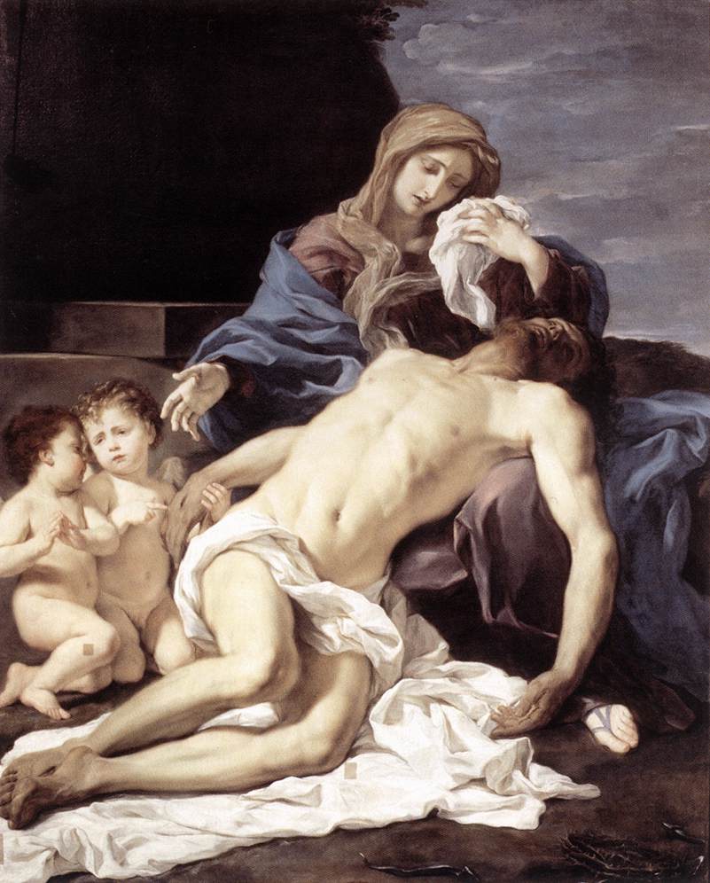 La PITÀ (Maria rimpiange il Cristo morto)