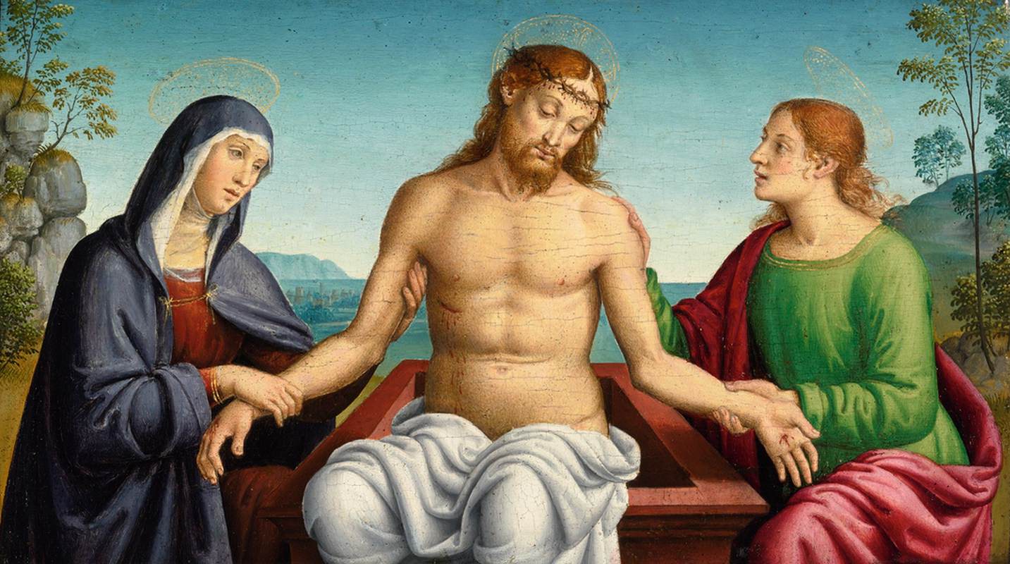 Pietà avec les Virgen et San Juan l'évangéliste