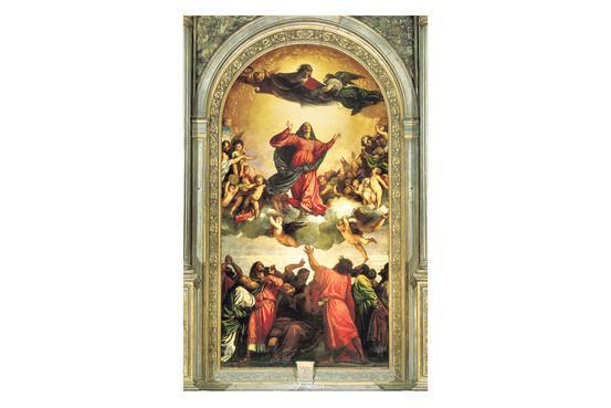 pintura Asunción de la Virgen- Tiziano