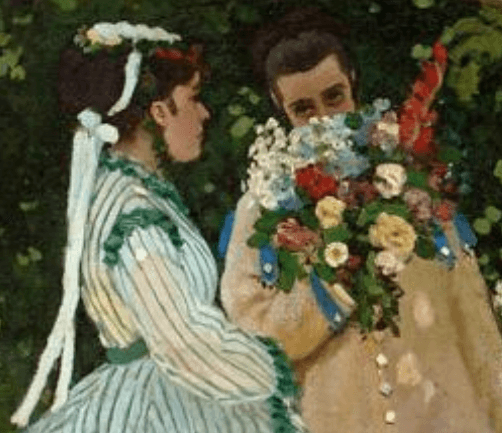 pintura Mujeres en el Jardín- Claude Monet