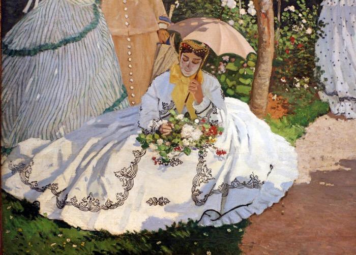 pintura Mujeres en el Jardín- Claude Monet