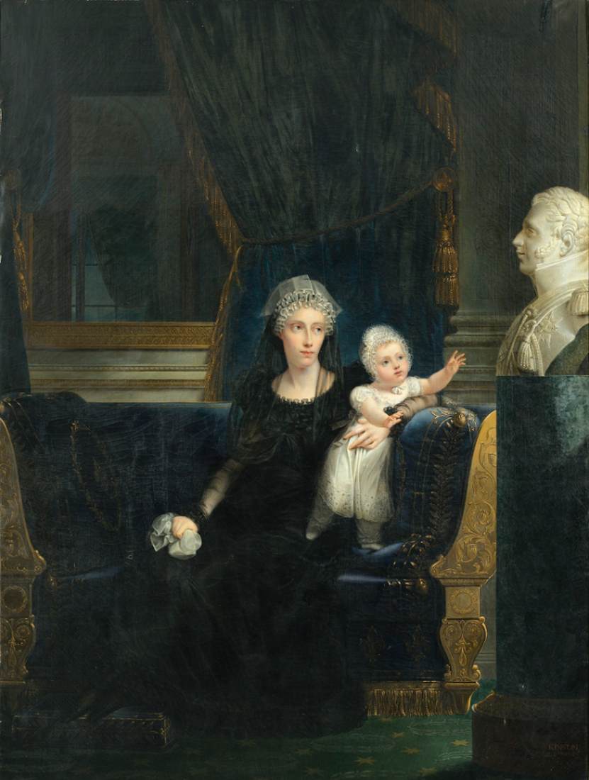 Ritratto di Berry Duchess con sua figlia Louise