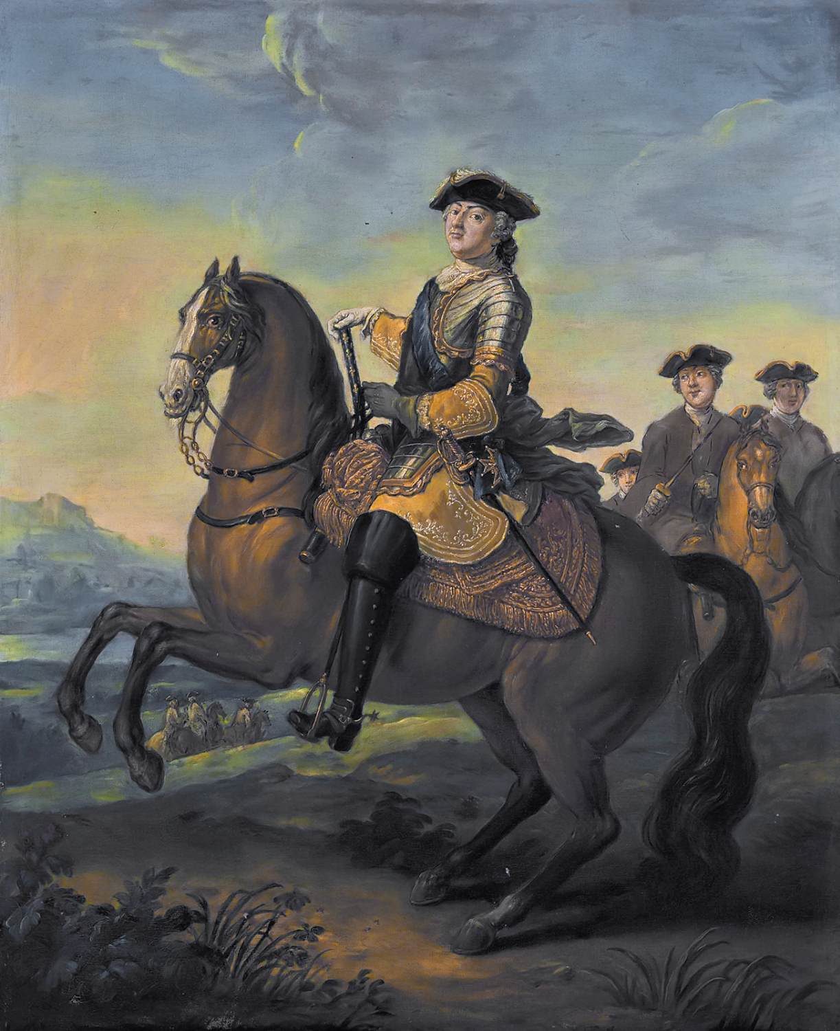 Louis XV: n hevosurheilun muotokuva