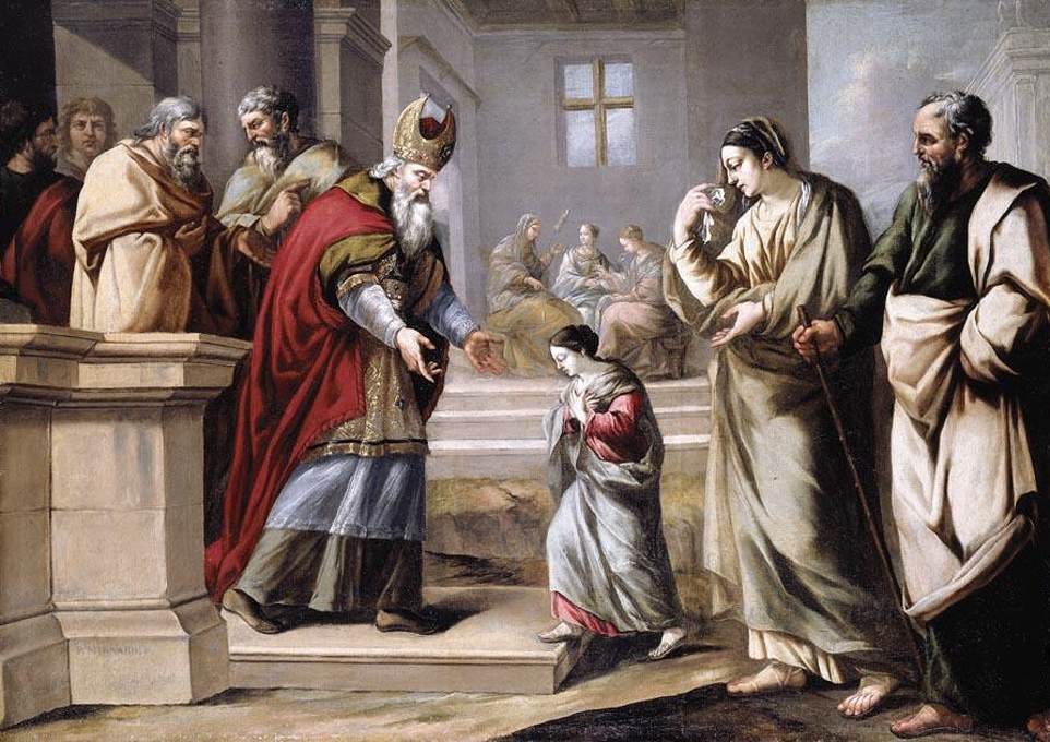 La présentation de la Vierge dans le temple