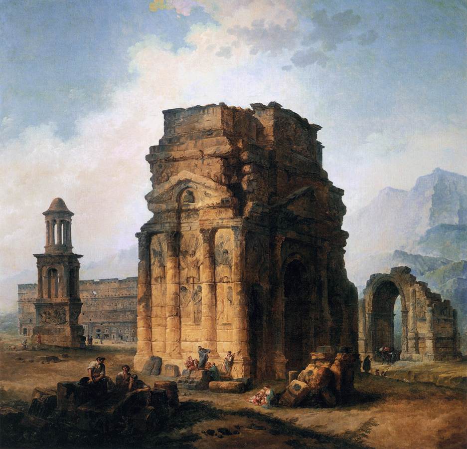 L'arc triomphe et le théâtre orange