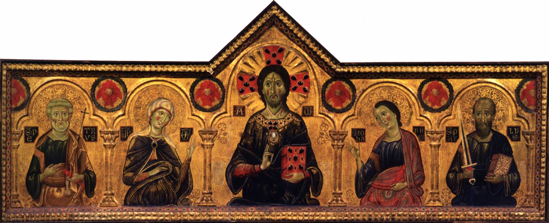 Cristo O Redentor e Quatro Santos