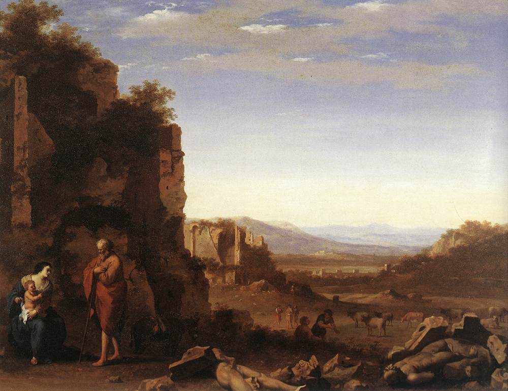 Ruhe in der Flucht nach Ägypten