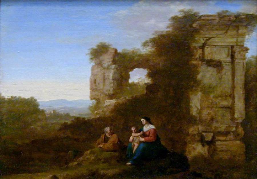 Ruhe in der Flucht nach Ägypten