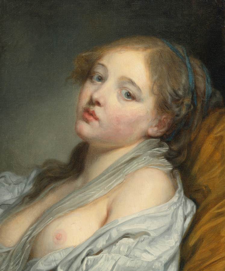 Buste de la jeune femme (je l'ai révélé)