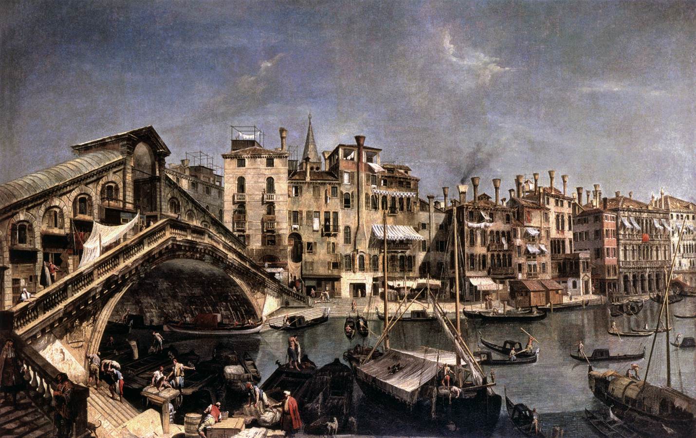 A Ponte Rialto Desde O Riva del Vin