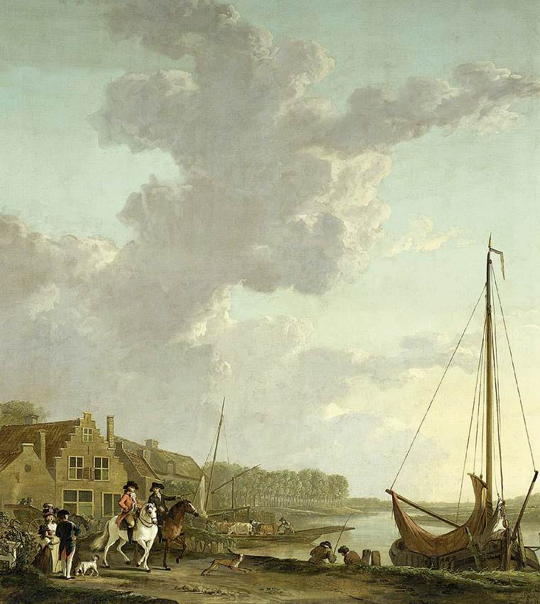 Eine weitläufige Flusslandschaft