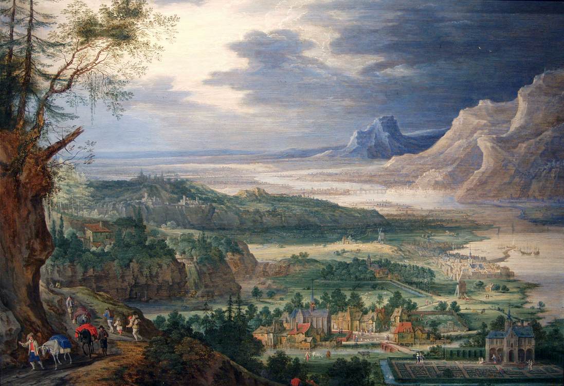 Vast Mountainous River Landscape