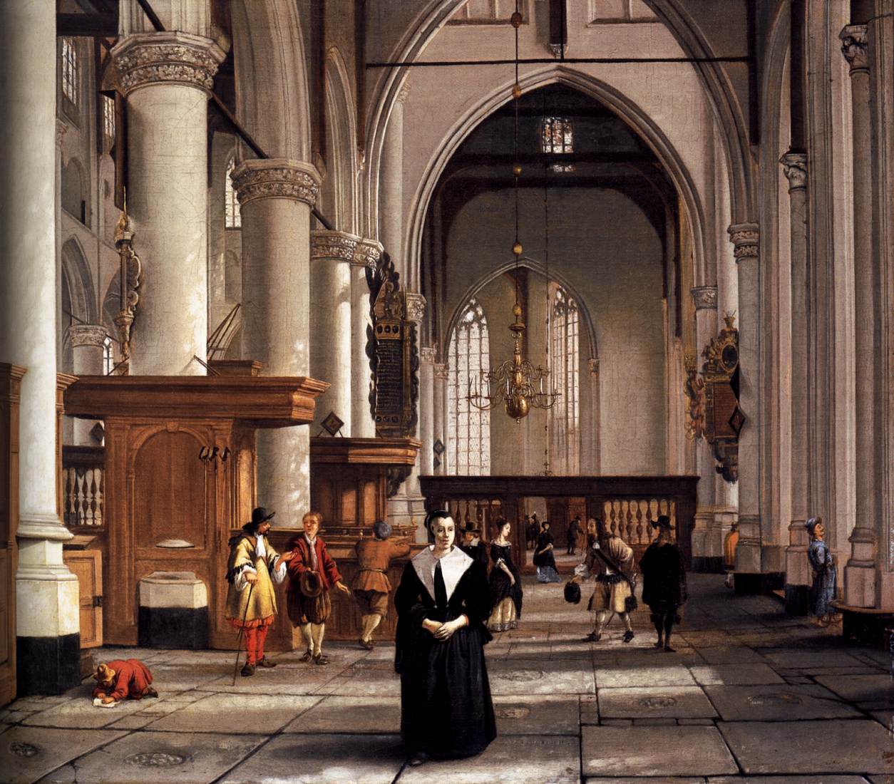 Interiér Laurenskerk, Rotterdam