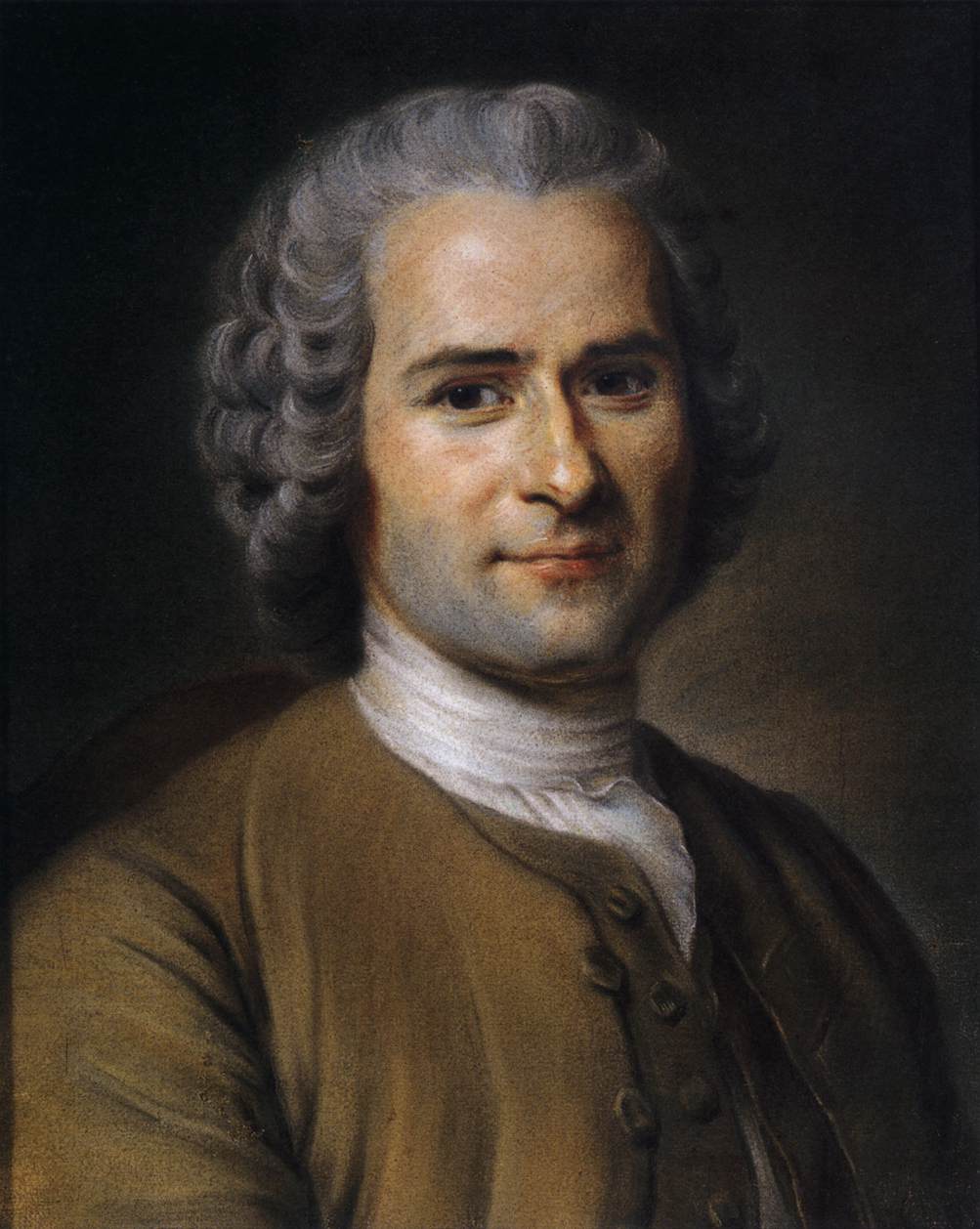 Porträt von Jean-Jacques Rousseau