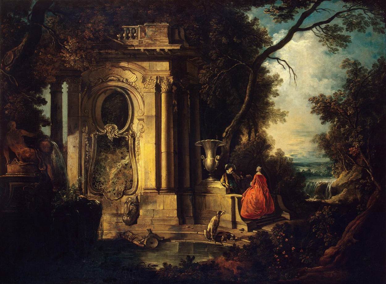 Scène dans un parc