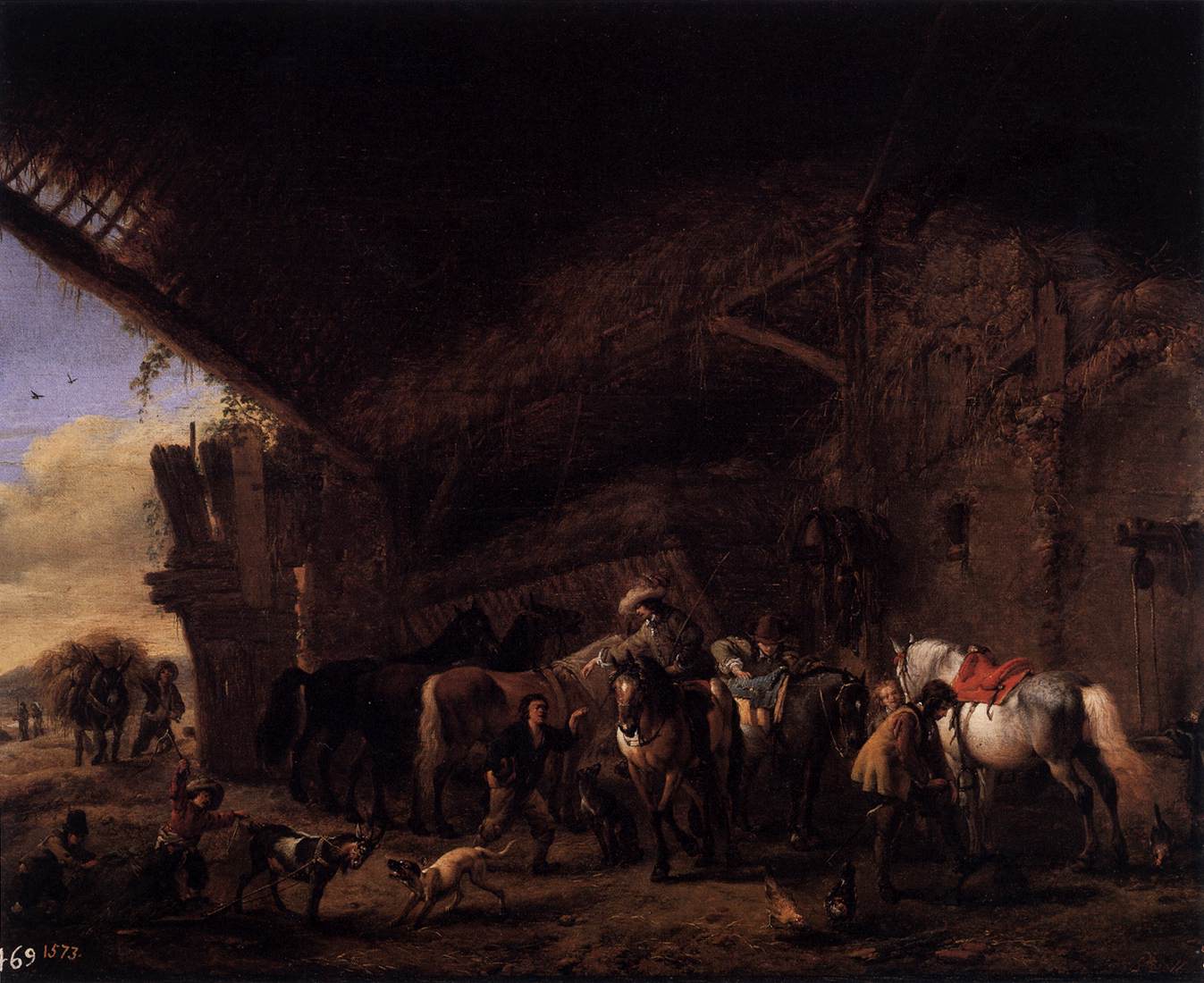 Saliendo de una Posada