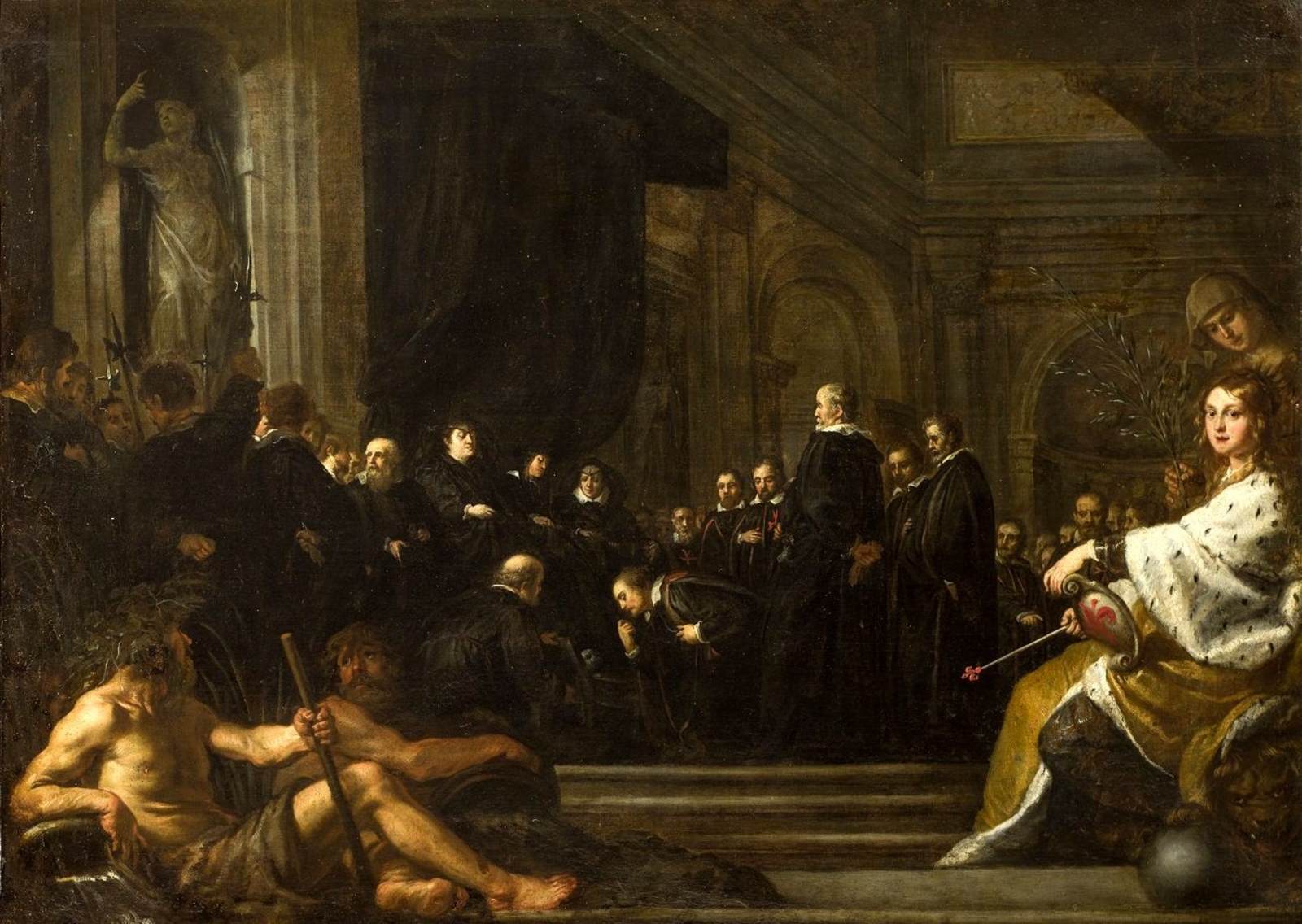 Los Senadores de Florencia Juran Lealtad a Ferdinando II de Medici