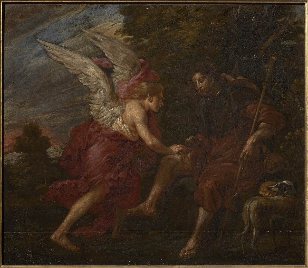 सैन रोके ने एंजेल के बगल में आराम किया