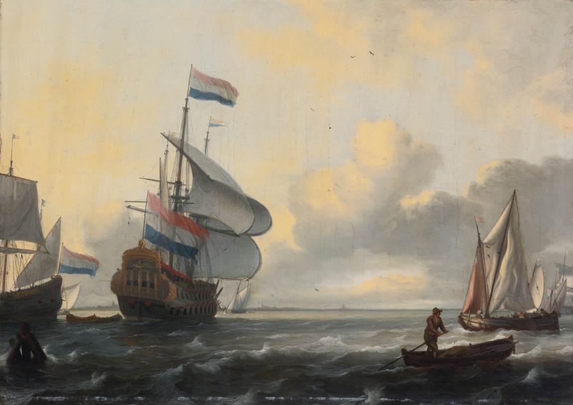 Barcos com uma Brisa Rígida