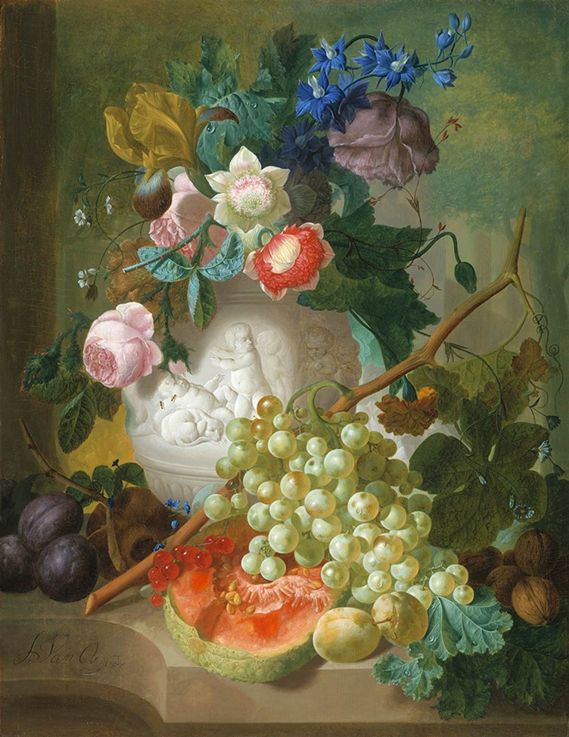 Natureza Morta com Flores e Frutas