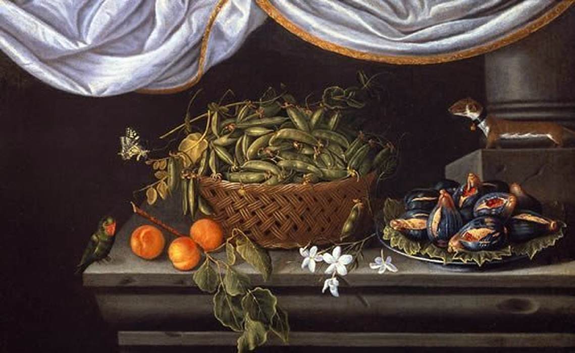 Bodegón di uno stufato di piselli