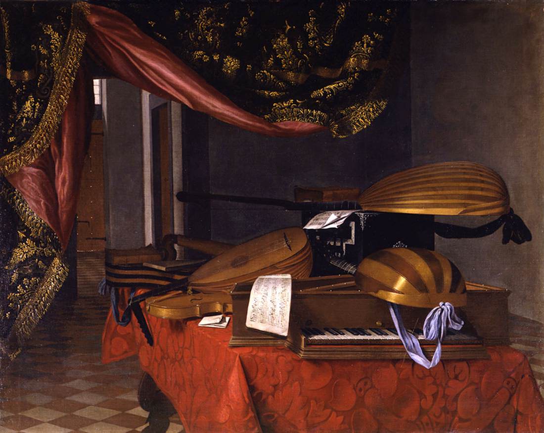 Soulever la nature avec des instruments de musique à l'intérieur