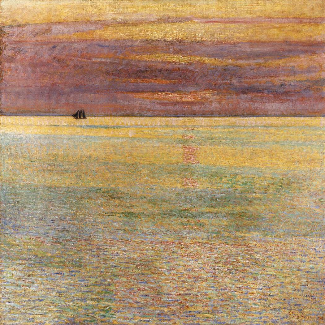 Sunset in the Sea