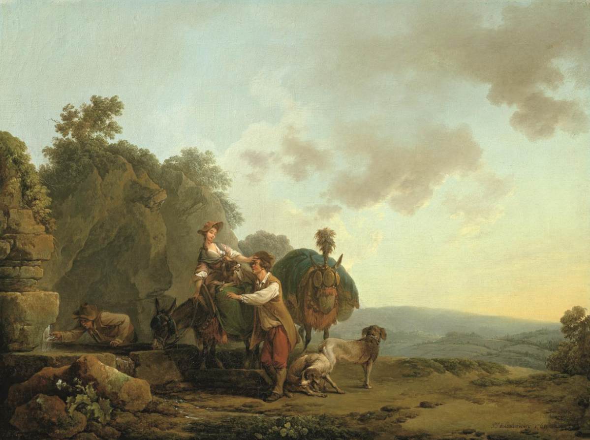 Les voyageurs dans un puits