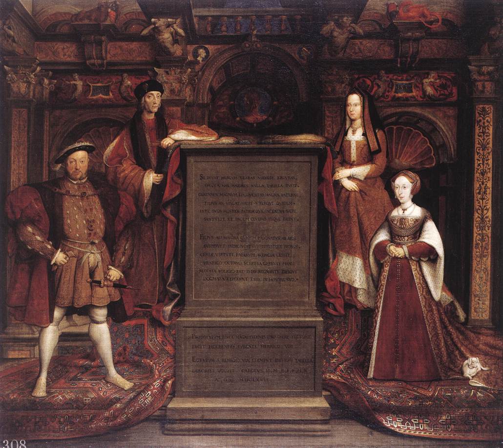 Enrique VII, Isabel de York, Enrique VIII e Jane Seymour