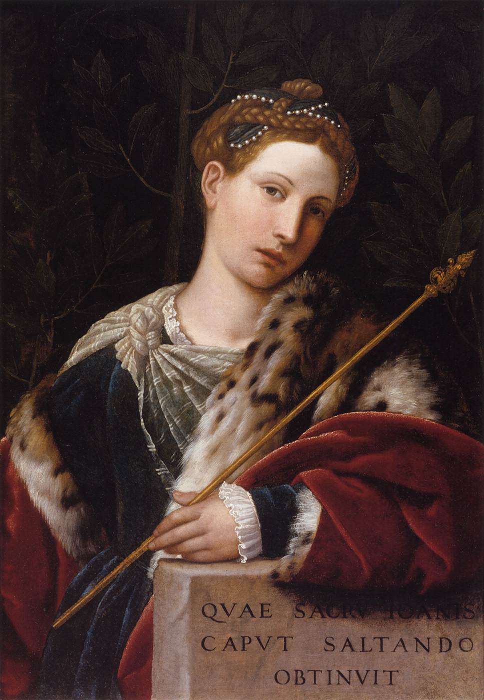 Retrato de Tullia D'Araga Como Salomé