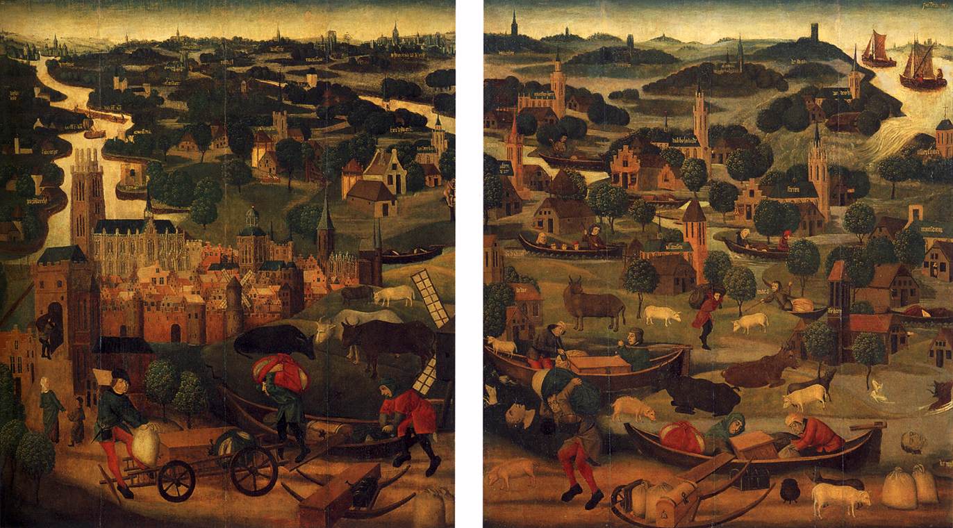 Due ali di un pala d'altare