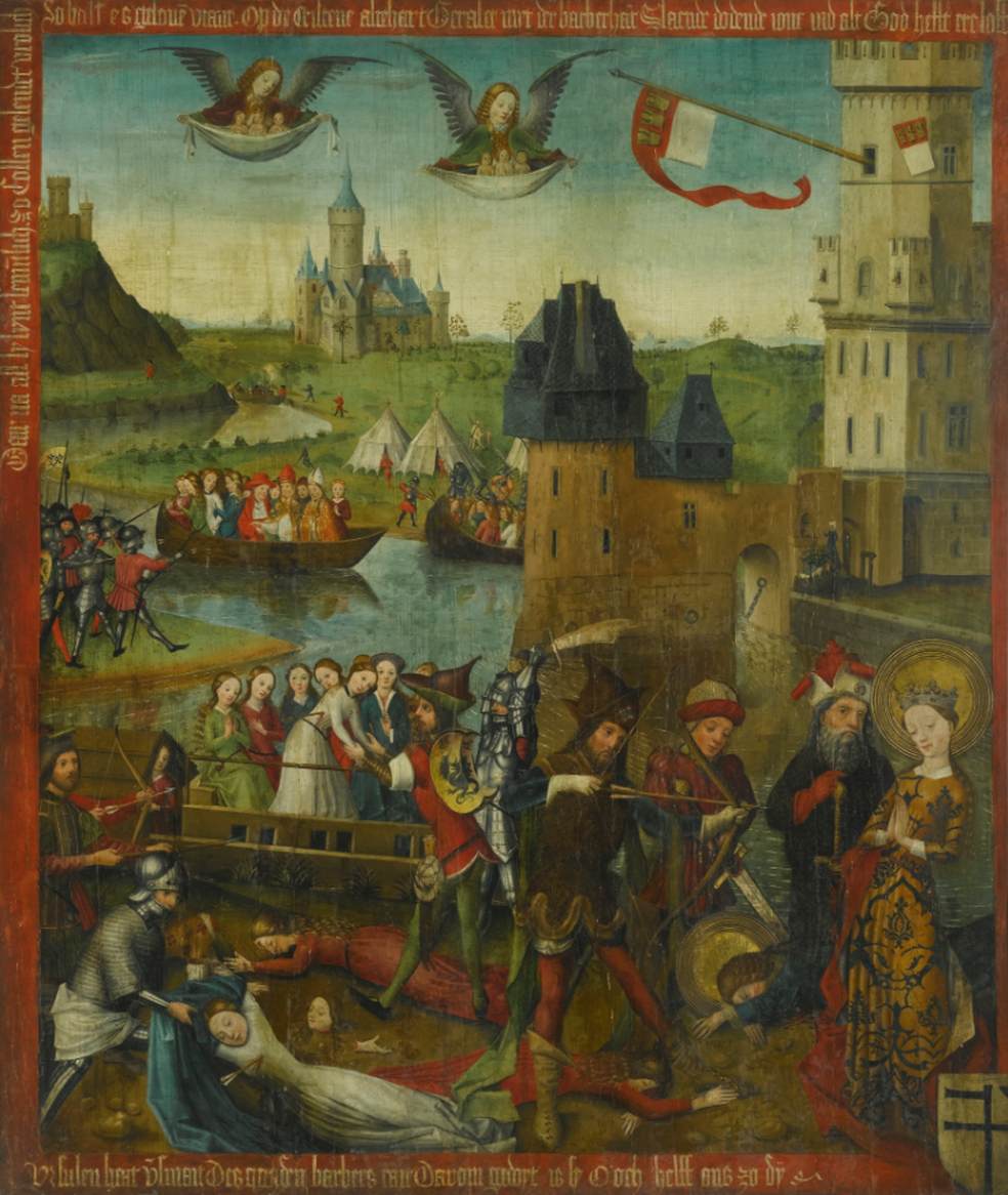 Le martyre de Santa úrsula et les onze mille vierges de Colonia