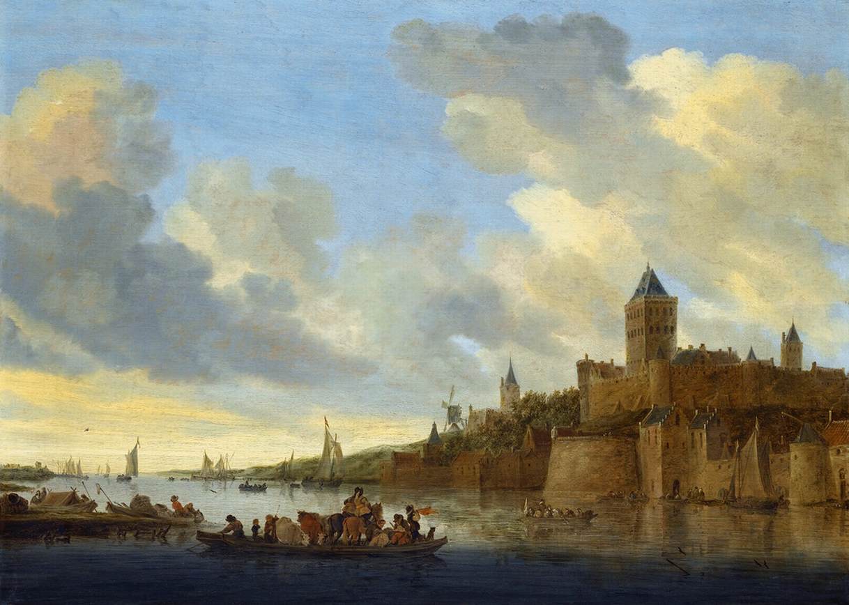 Vista do Valkhof em Nijmegen